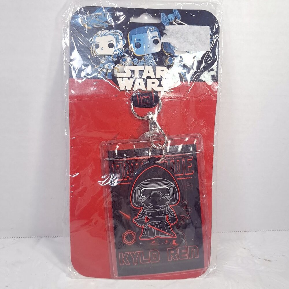 NEW Star Wars Kylo Ren Funko Lanyard ID‎ badge Holder Pouch Pin Display Charm
